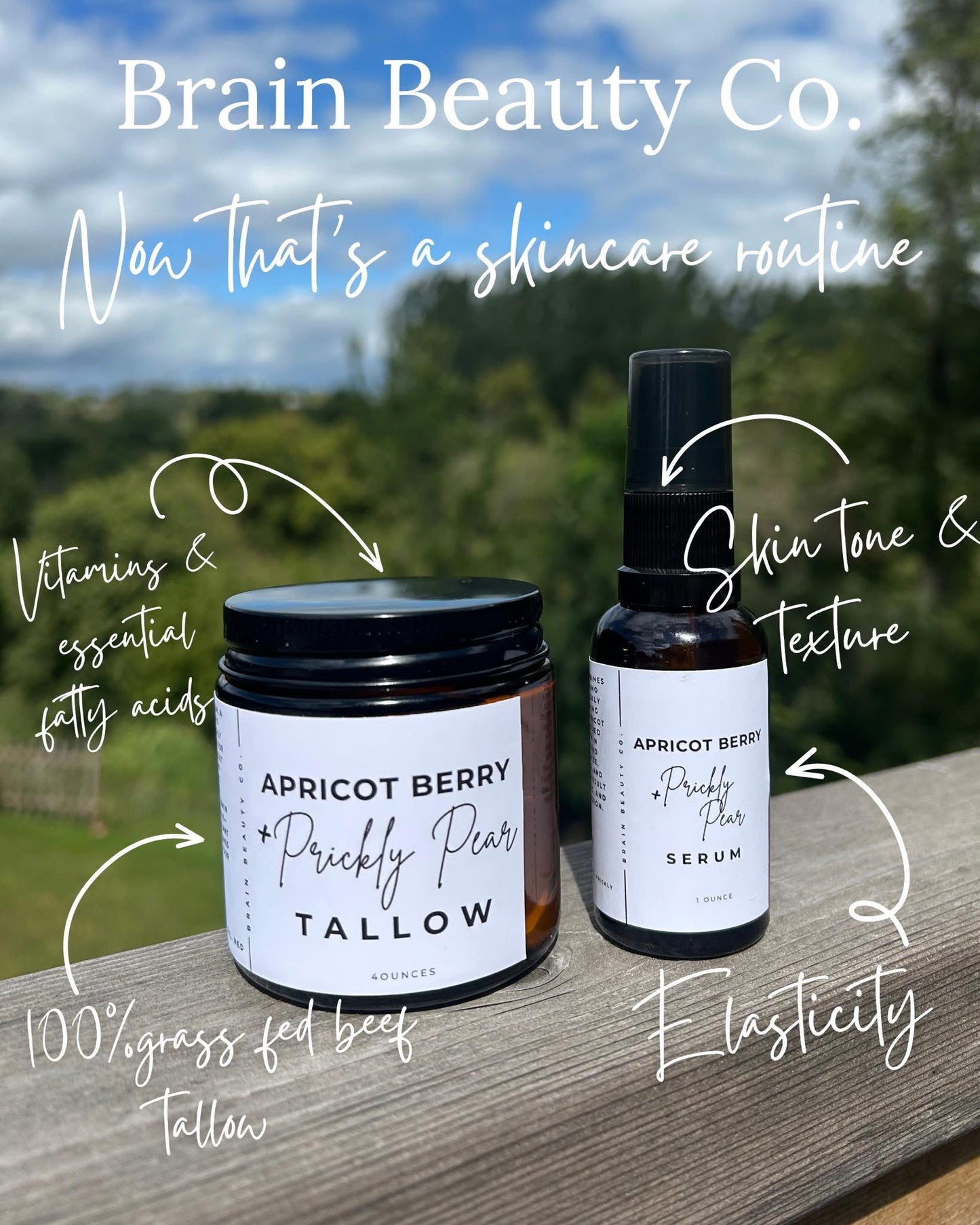 Apricot Berry & Prickly Pear Tallow + Serum Bundle