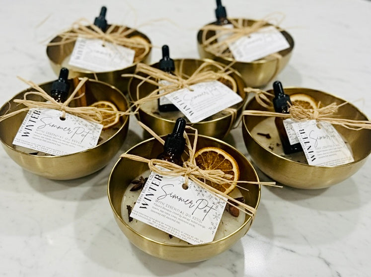 Stainless Steel Simmer Pots w/ Essential Oil Refill