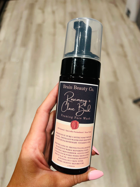 NEW! Rosemary + Clove Bud Foaming Face Wash