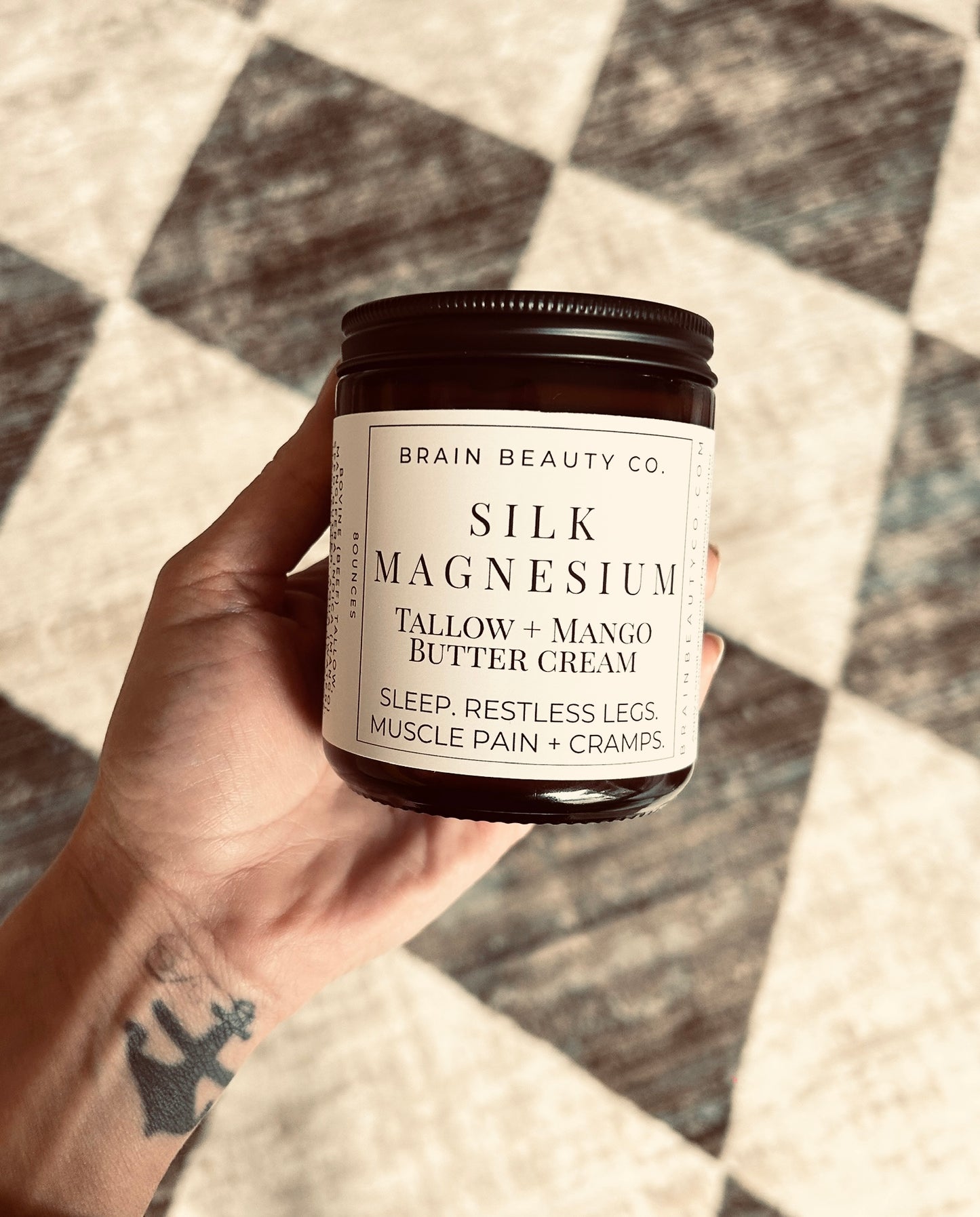 Silk Magnesium •Tallow + Mango Butter Cream 8oz