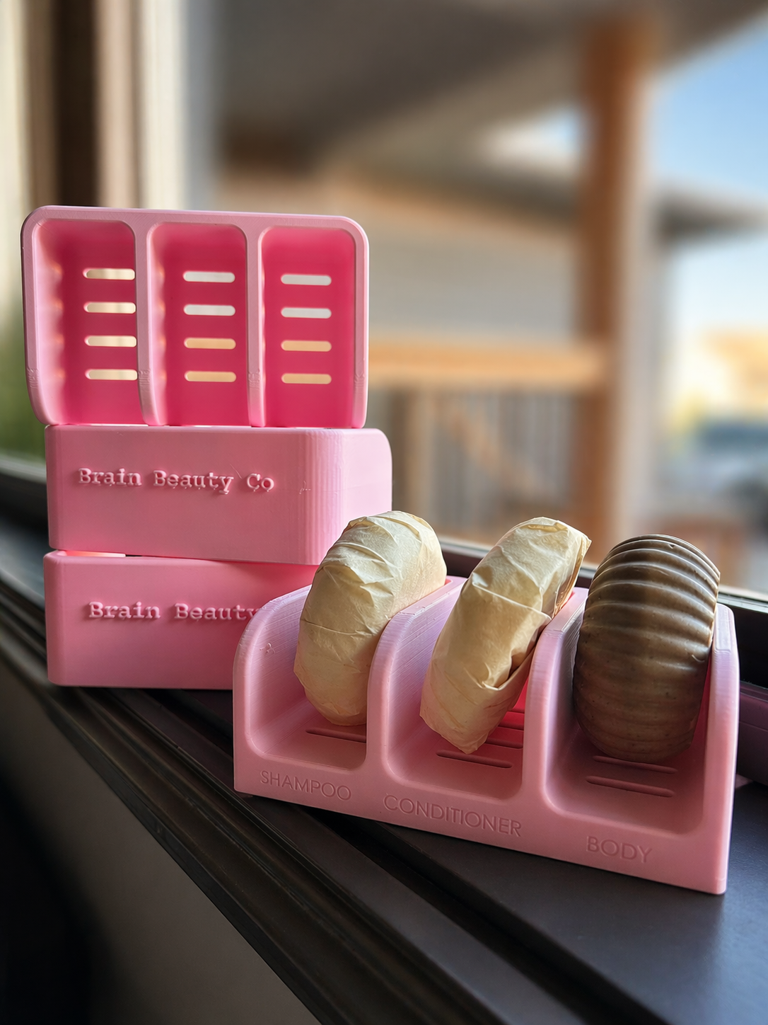 Shampoo, Conditioner + Soap Holder for Shower