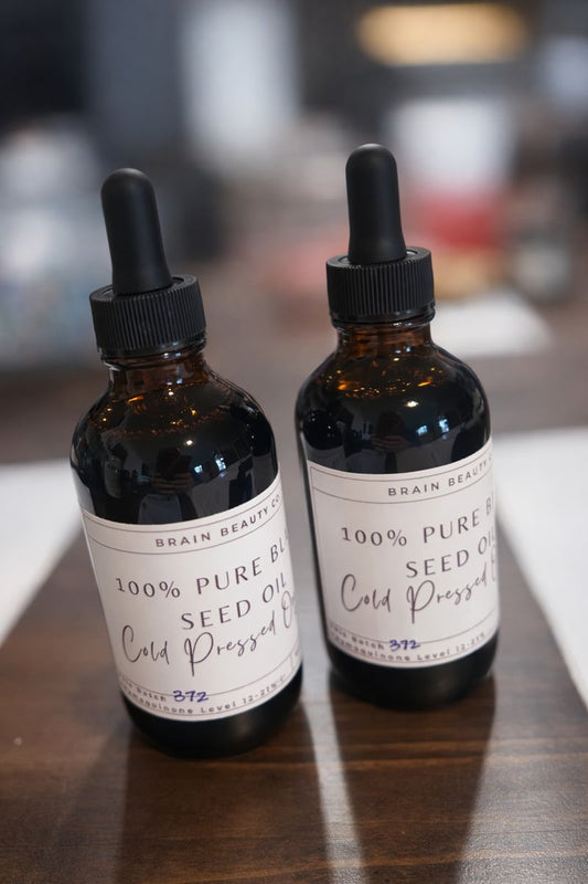 100% Cold Pressed Black Seed Oil (Thymoquinone 12-21%)