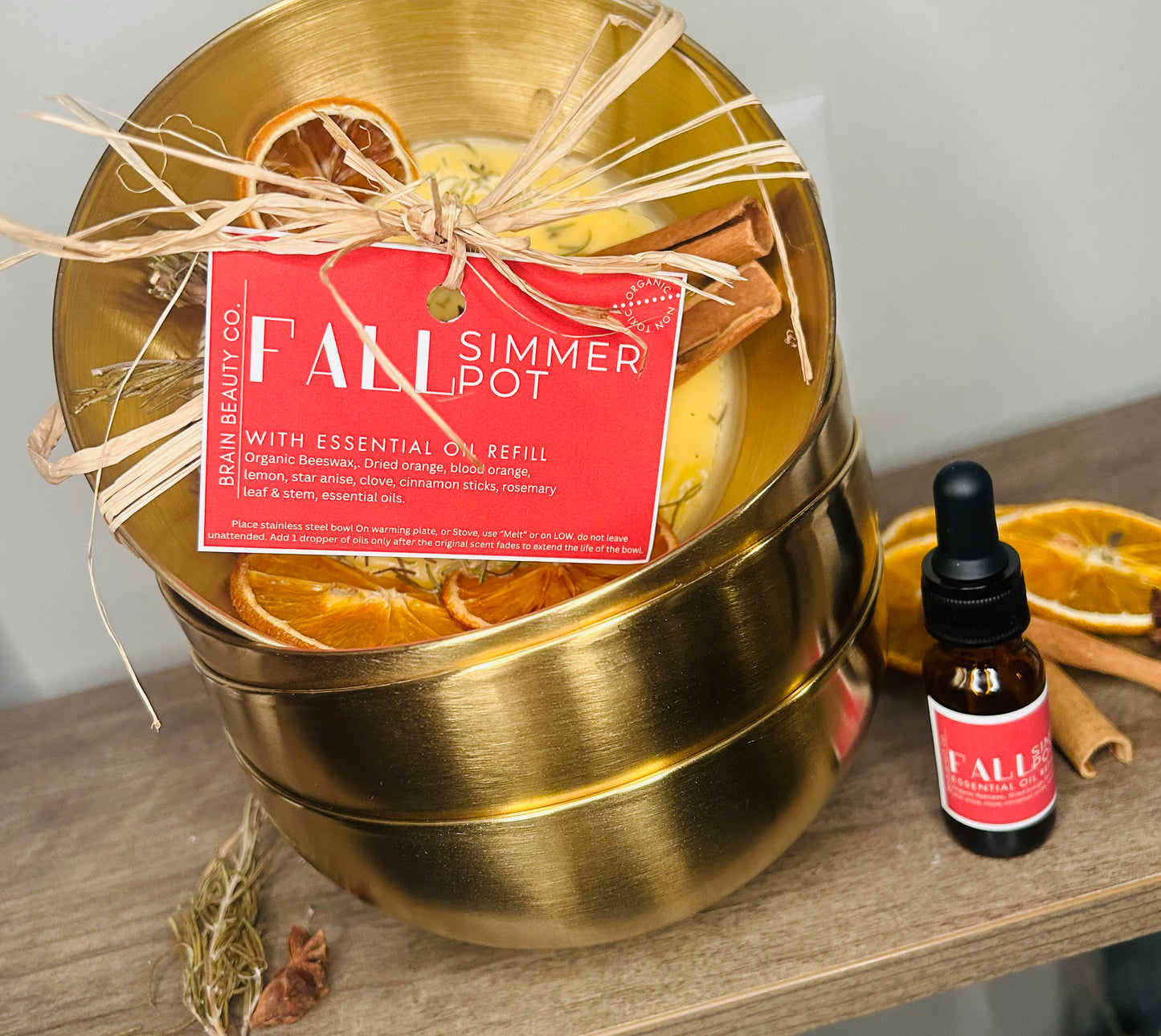 Stainless Steel Simmer Pots w/ Essential Oil Refill