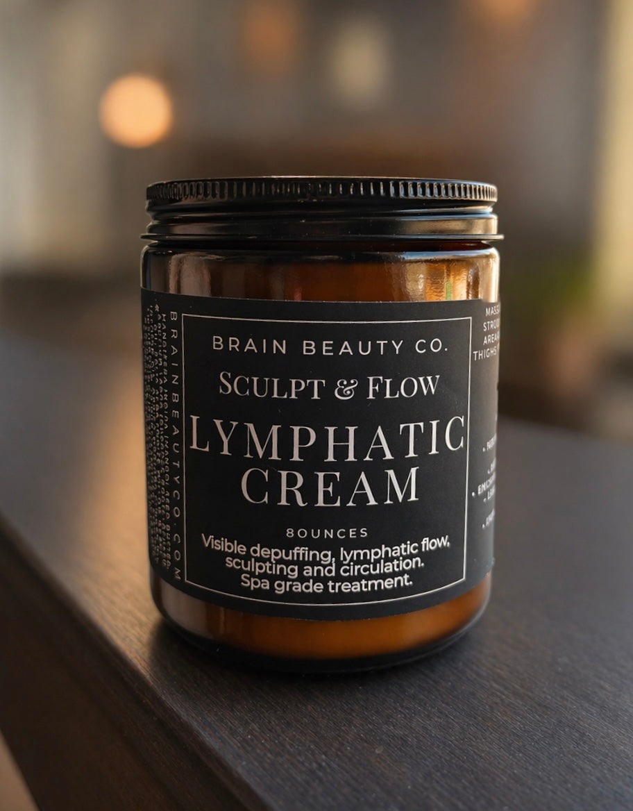 Sculpt & Flow Lymphatic Cream 8oz Glass Jar